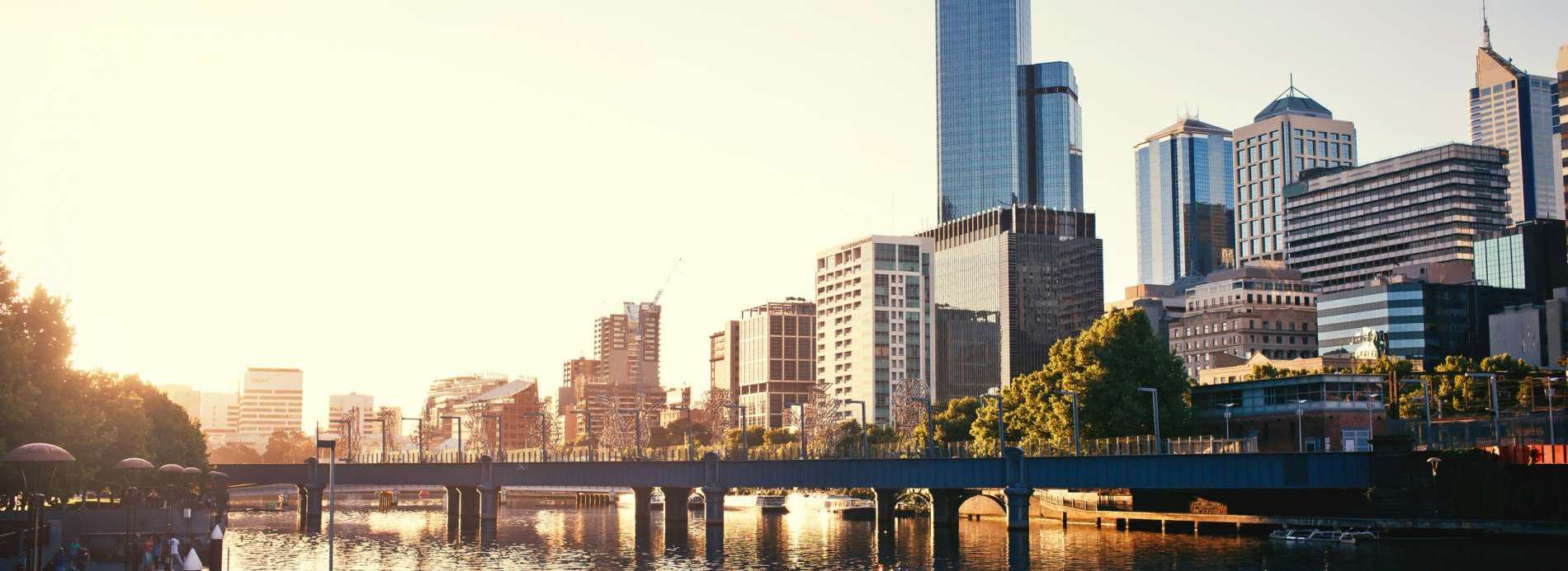 A view of the Yarra River, Melbourne, Victoria, Australia